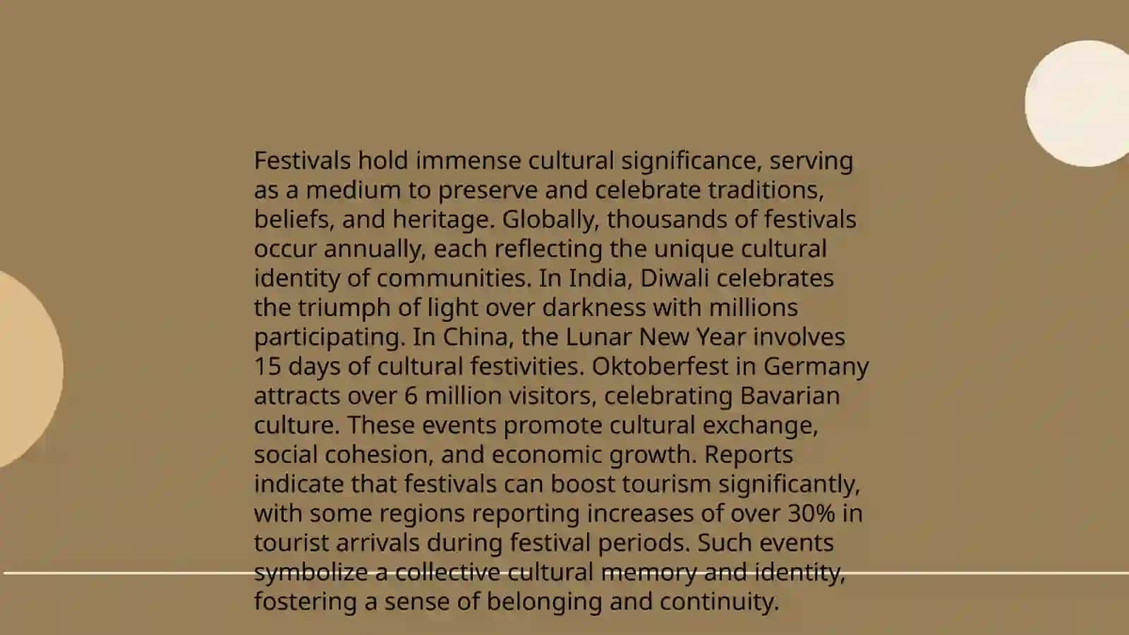 Festivals and celebration 3
