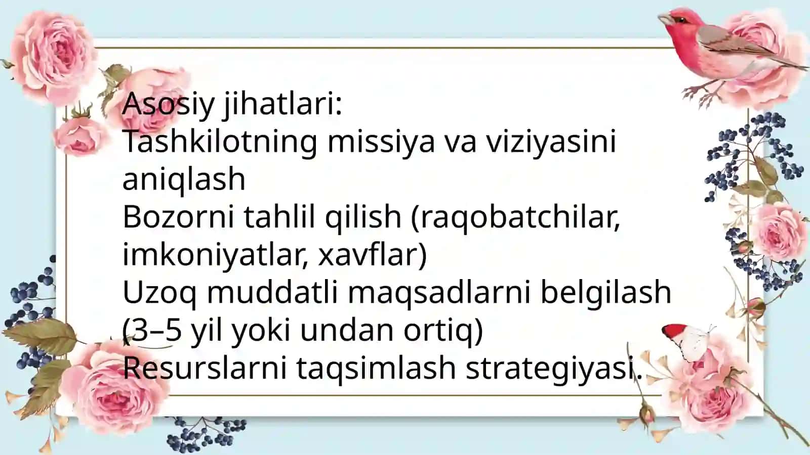 Raxbartomonidan rejalashtirilgan boshqaruv harakati 3