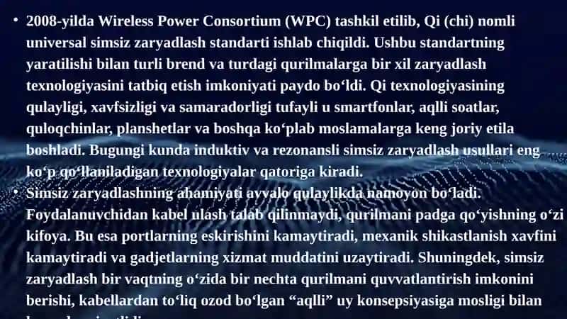 Simsiz zaryadlash texnologiyalari 3