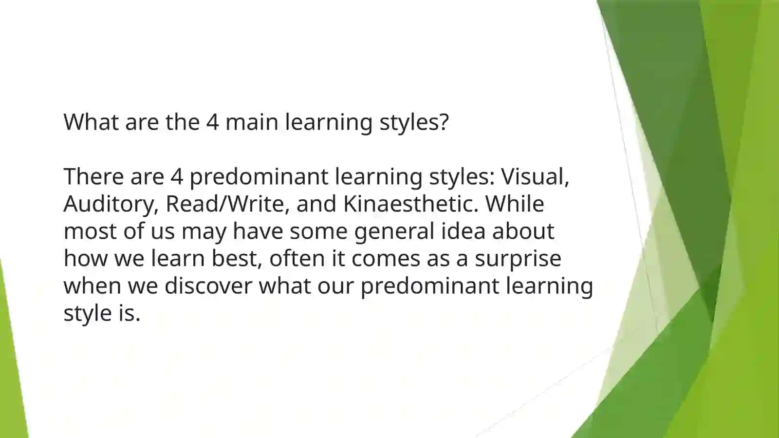 LANGUAGE LEARNING STYLES 3