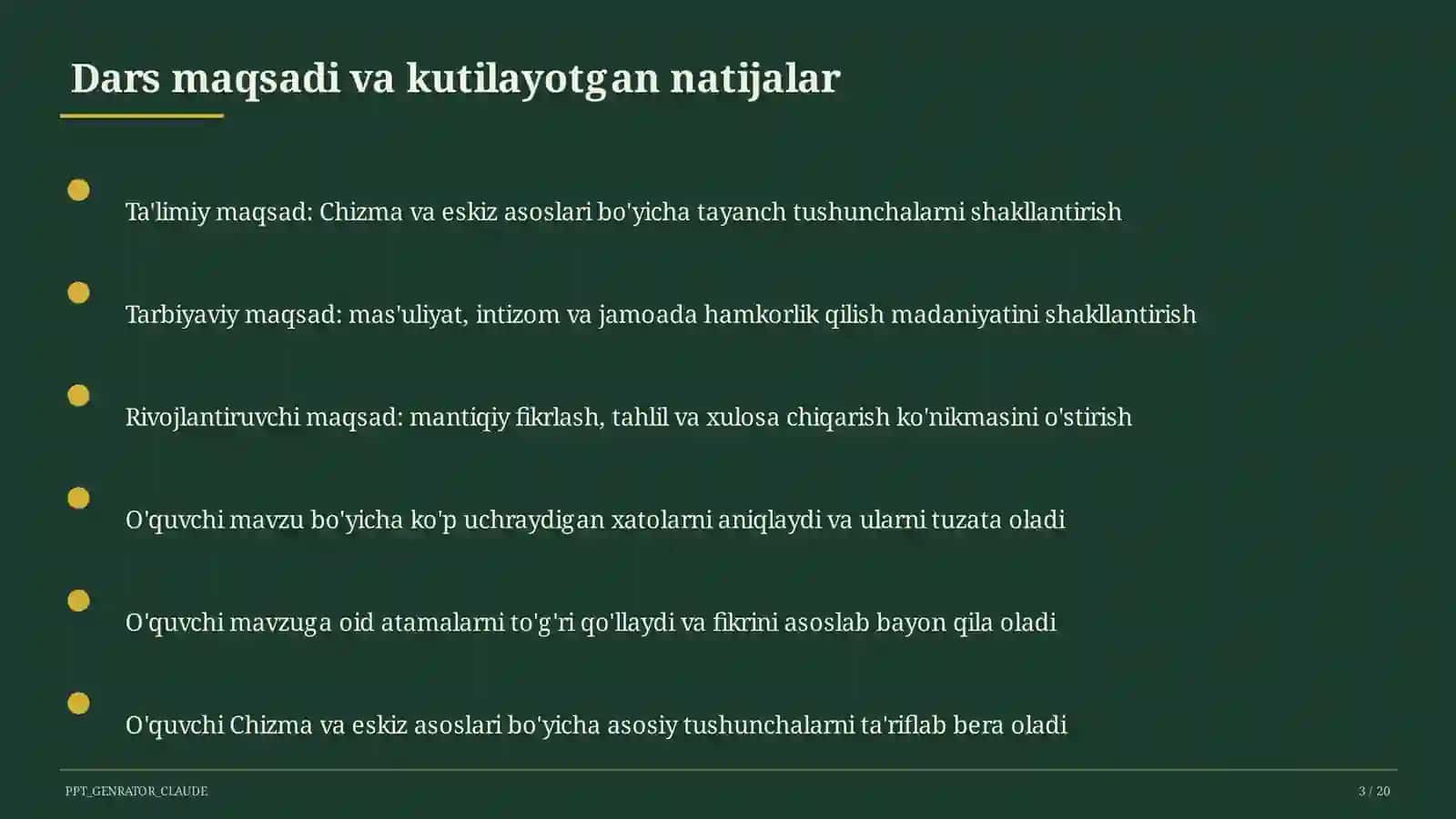 Chizma va eskiz asoslari (6-sinf) 3