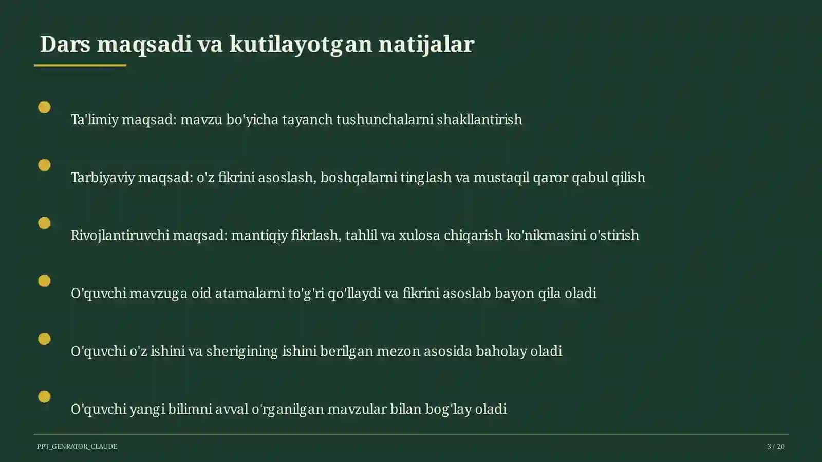 Trigonometrik ayniyatlar va formulalar (10-sinf) 3