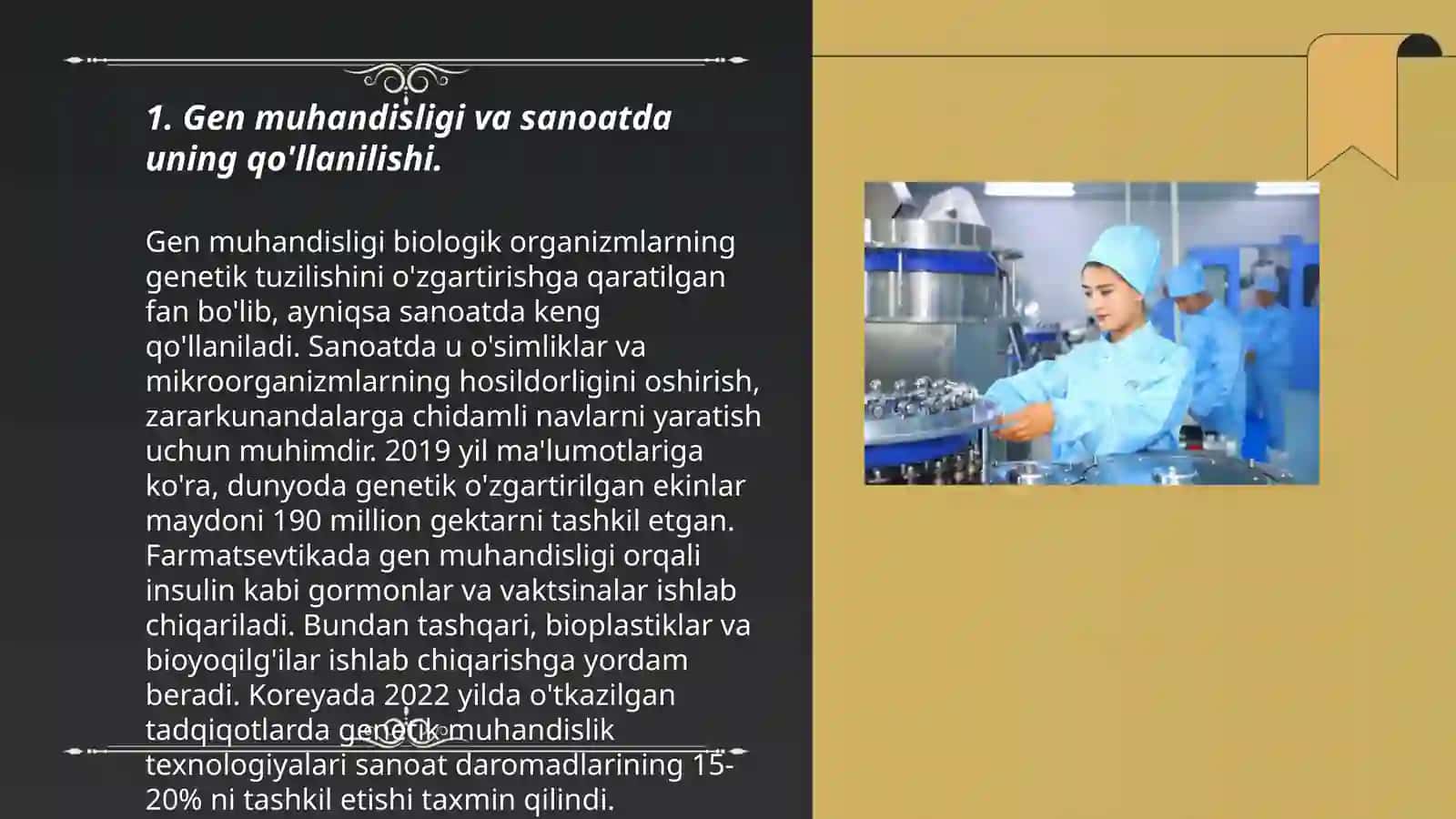 Biotexnologiya yutuqlaridan foydalanish 3