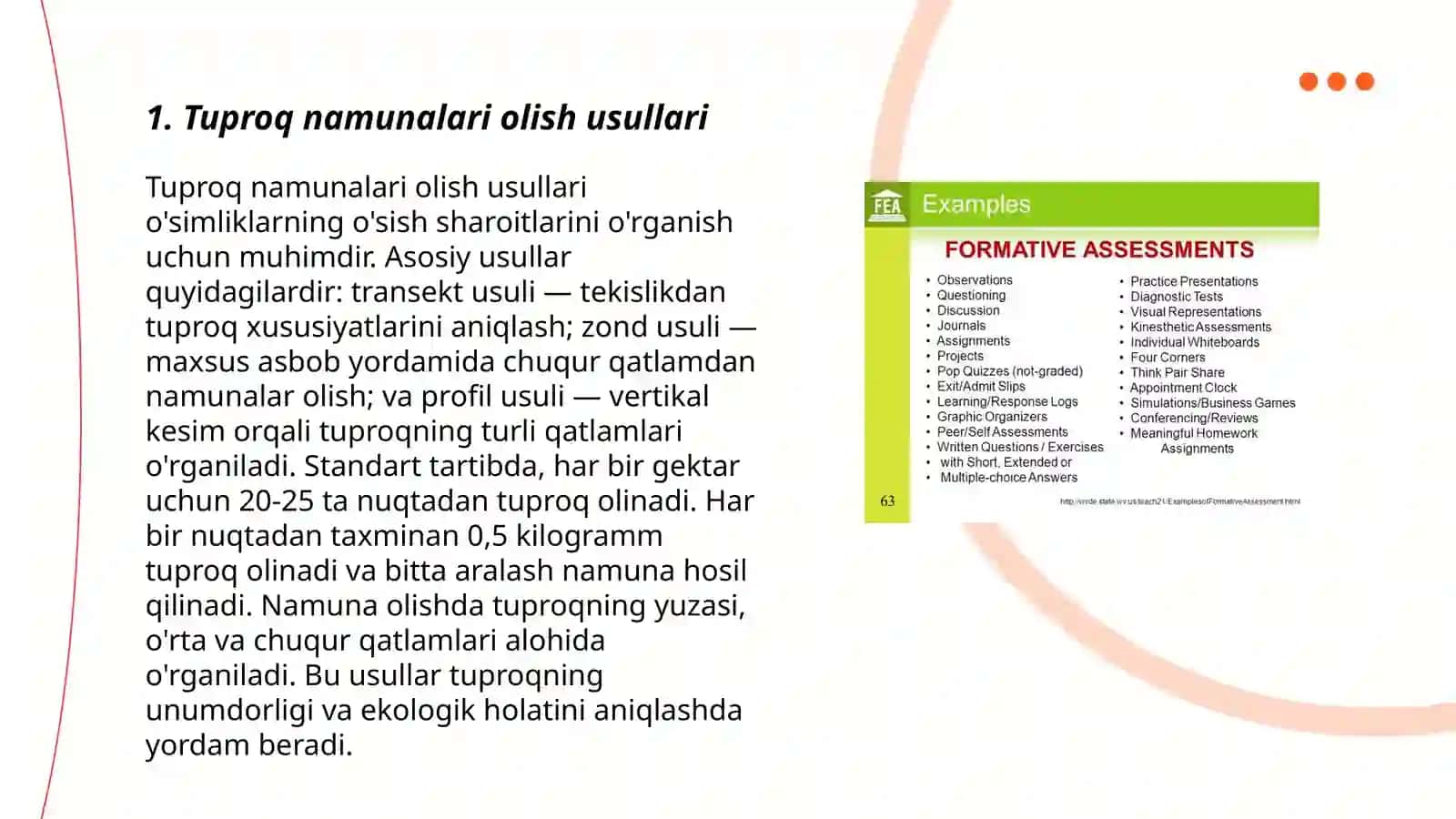 Tuproq namunalari olish usullari 3