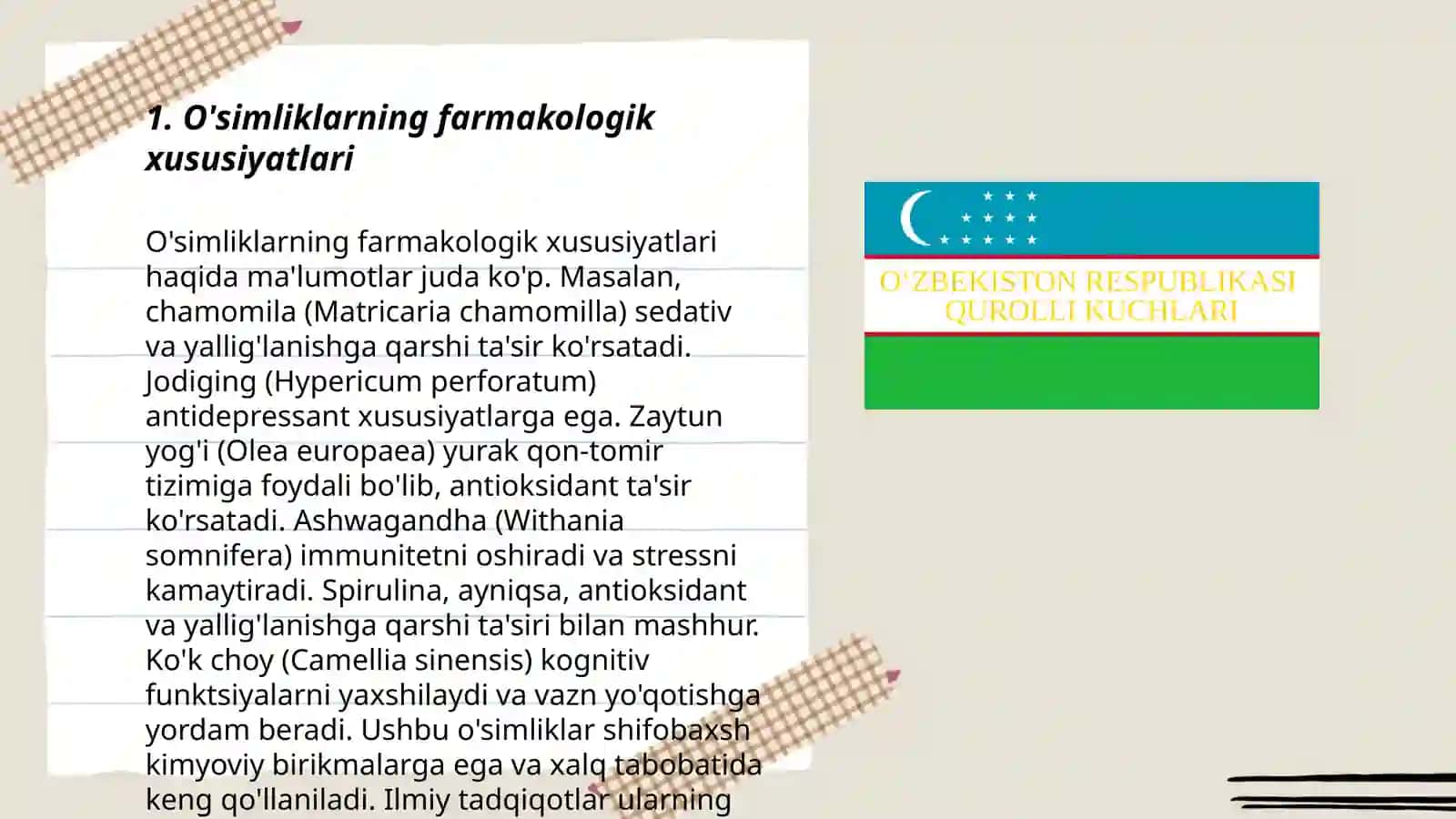 Chotqol davlat qo'riqxonasida keng tarqalgan dorivor o'simliklar 3