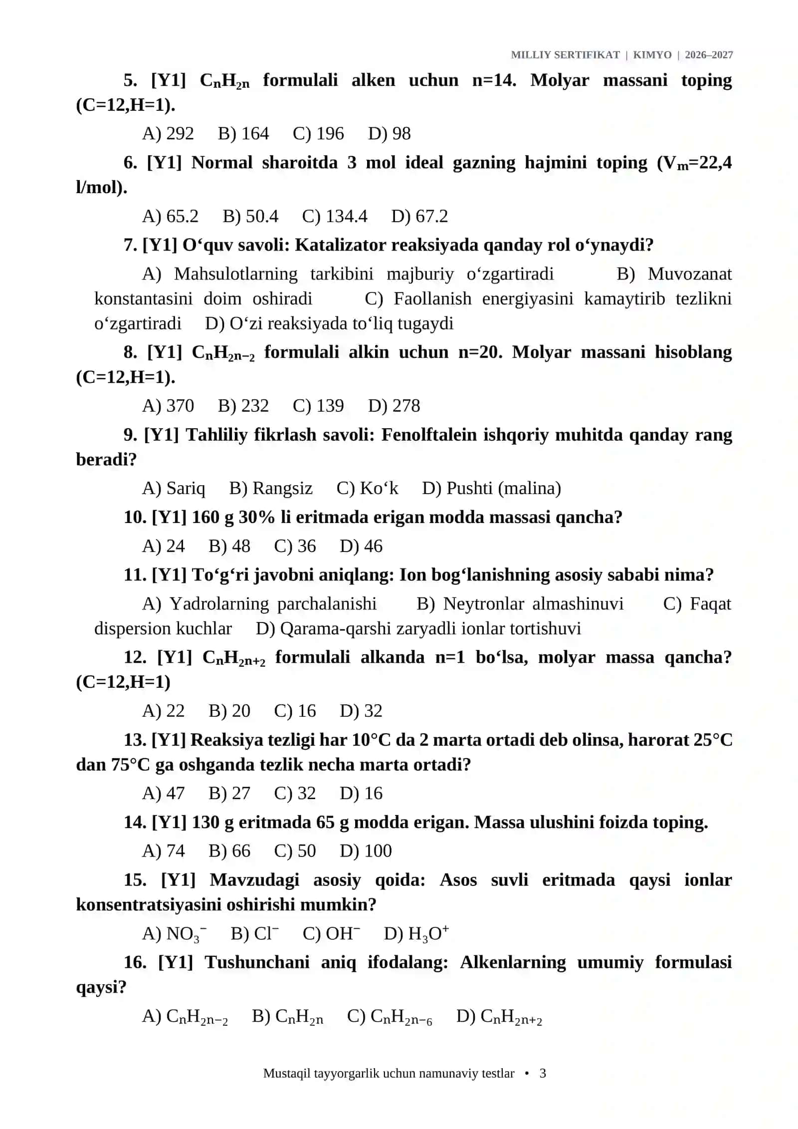 KIMYO/MILLIY SERTIFIKAT KIMYO 1000 TA TEST 2026-2027.docx 3