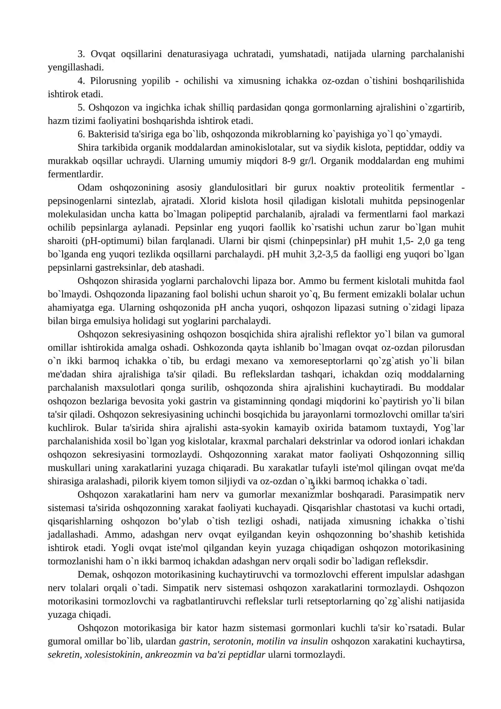 OVQAT HAZM QILISH FIZIOLOGIYASI 3