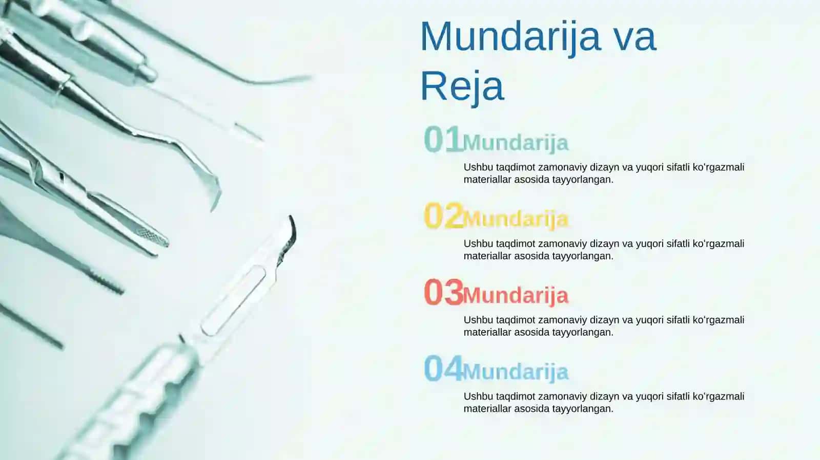 Stomatologiya Klinikasi va Tish Davolash Taqdimoti (43 Slayd) 3