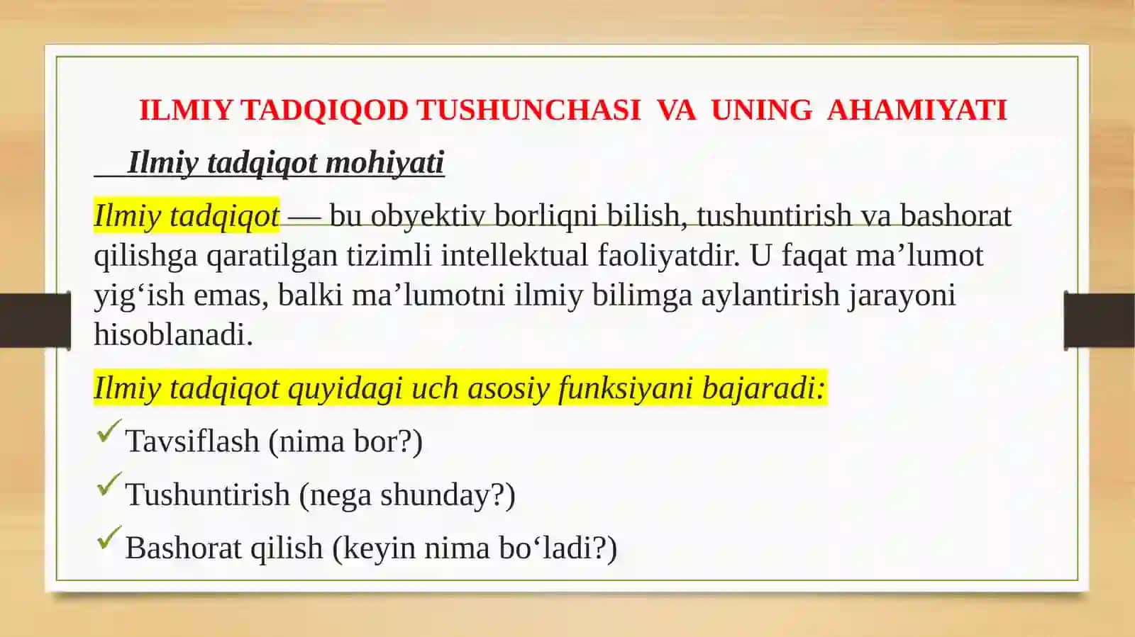 Ilmiy tadqiqotchilik ishining rejalashtirilishi 3