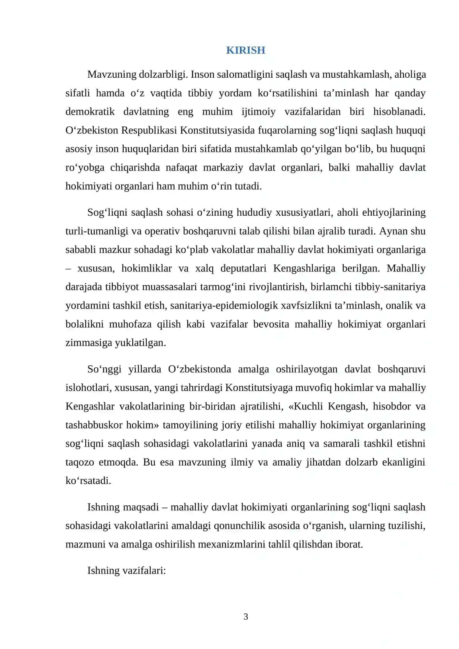 Mahalliy hokimiyat organlarining sog'liqni saqlash sohadagi vakolatlari 3