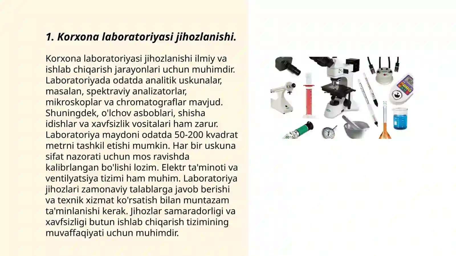 Kоrхоnа lаbоrаtоriyasi 3