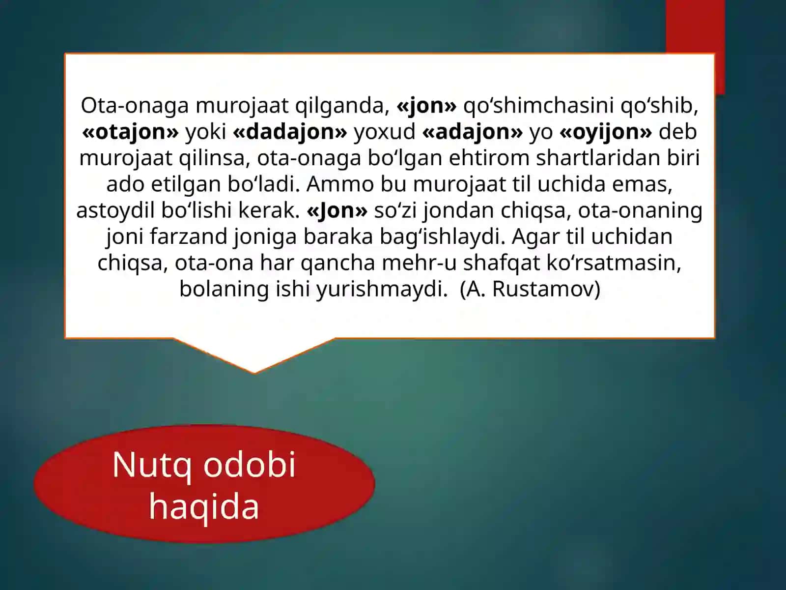 NUTQ MADANIYATI 3