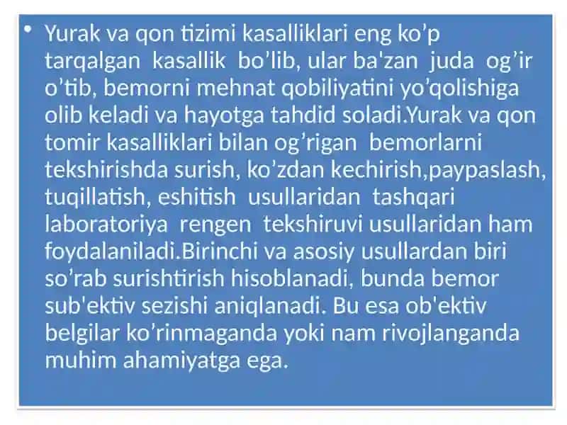 Yurak qon tomir sistemasi kasalliklari 3