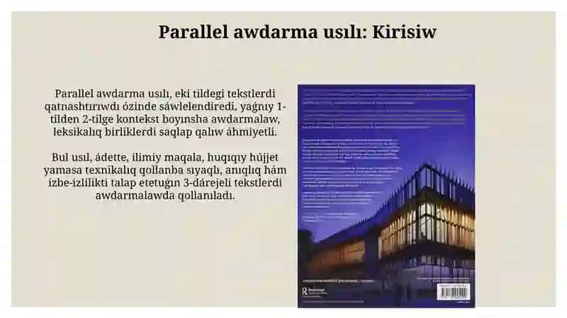 Tegisliktin' parallelha'reketusili 3