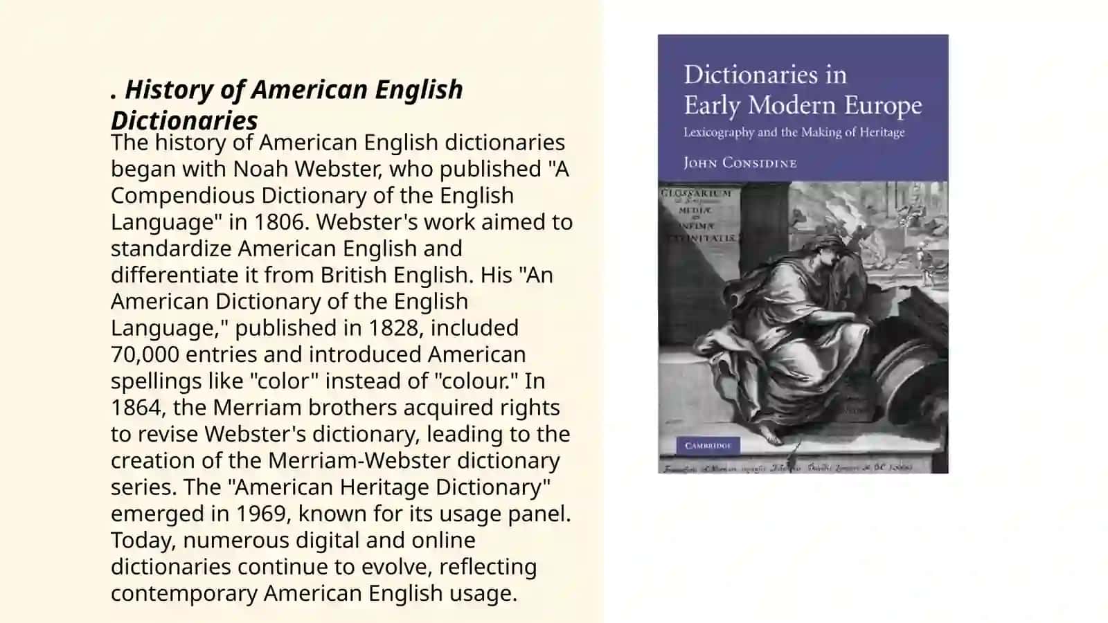 History of American English Dictionaries 3