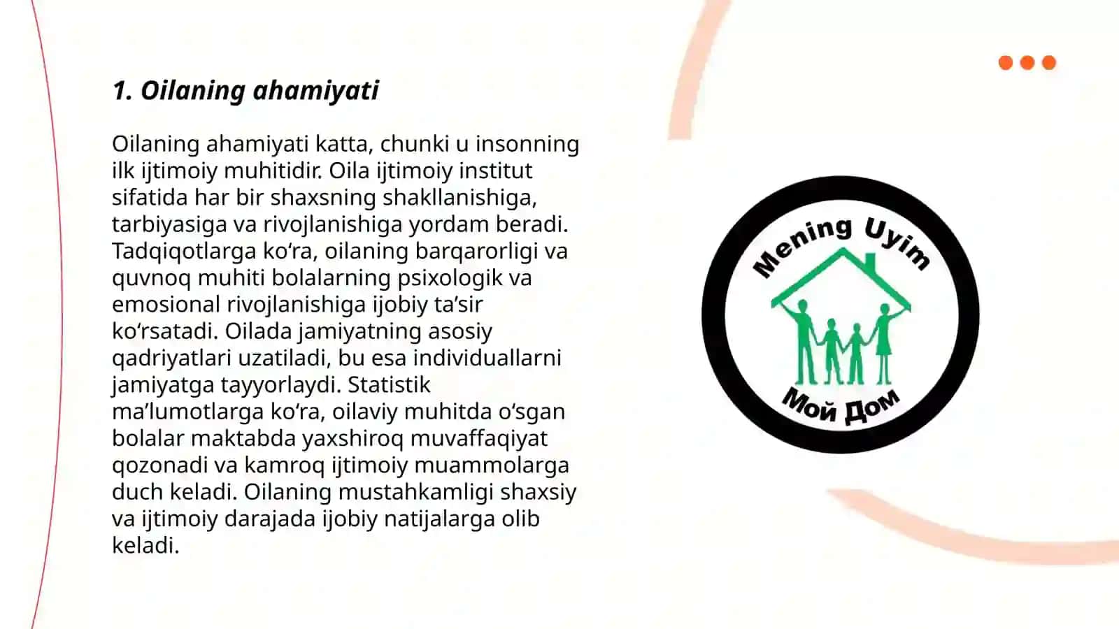 Oilaning ahamiyati 3