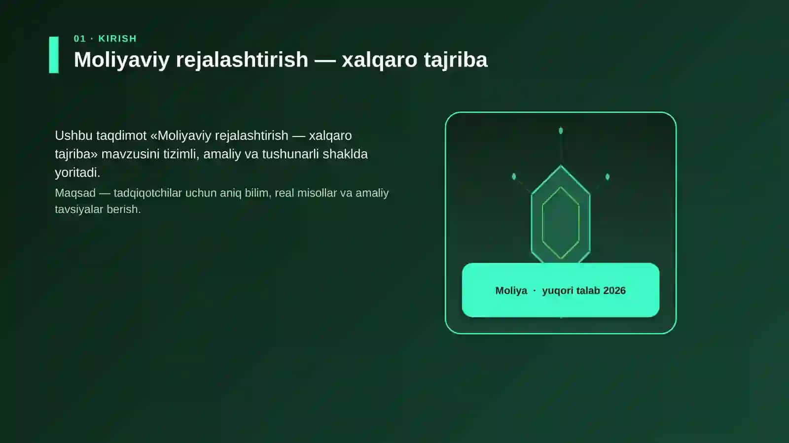 Moliyaviy rejalashtirish — xalqaro tajriba 3