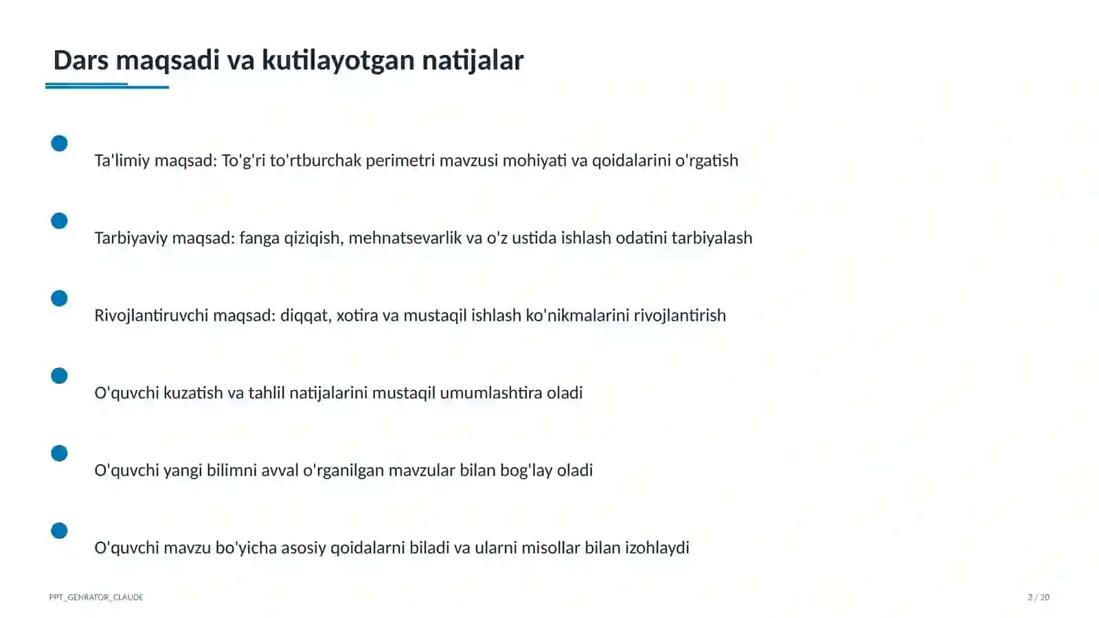 To'g'ri to'rtburchak perimetri (2-sinf) 3