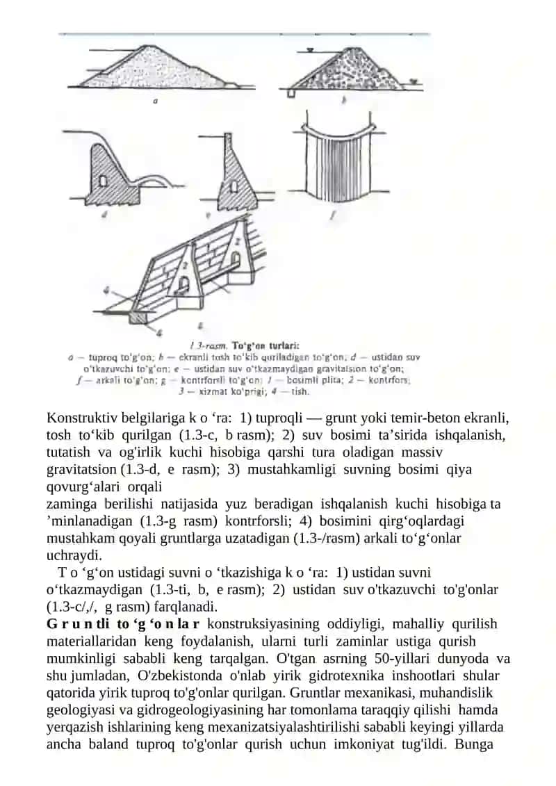 Yer tuproqlari eroziyasiga qarshilik ko’rsatuvchi gidrotexnika va meliorativ inshootlar 3