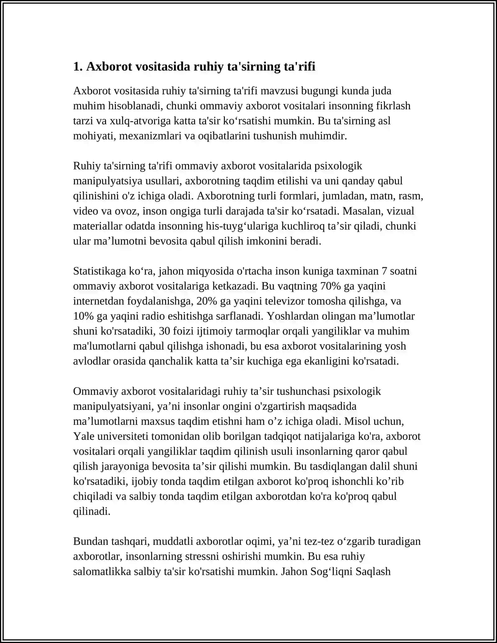 AXBOROT VOSITASIDA RUHIY TA'SIRDAN HIMOYA 3