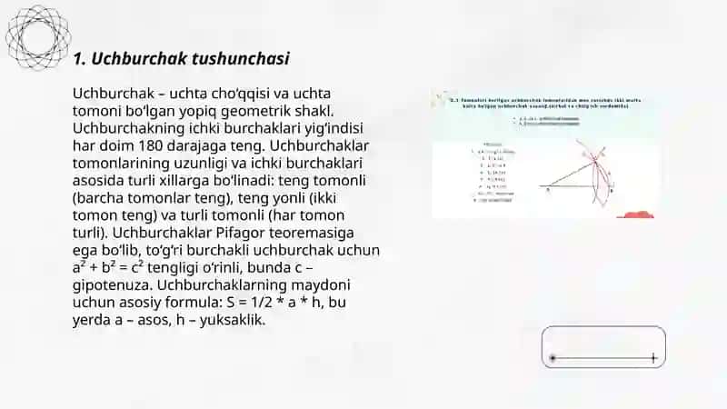 Uchburchak yasash 3