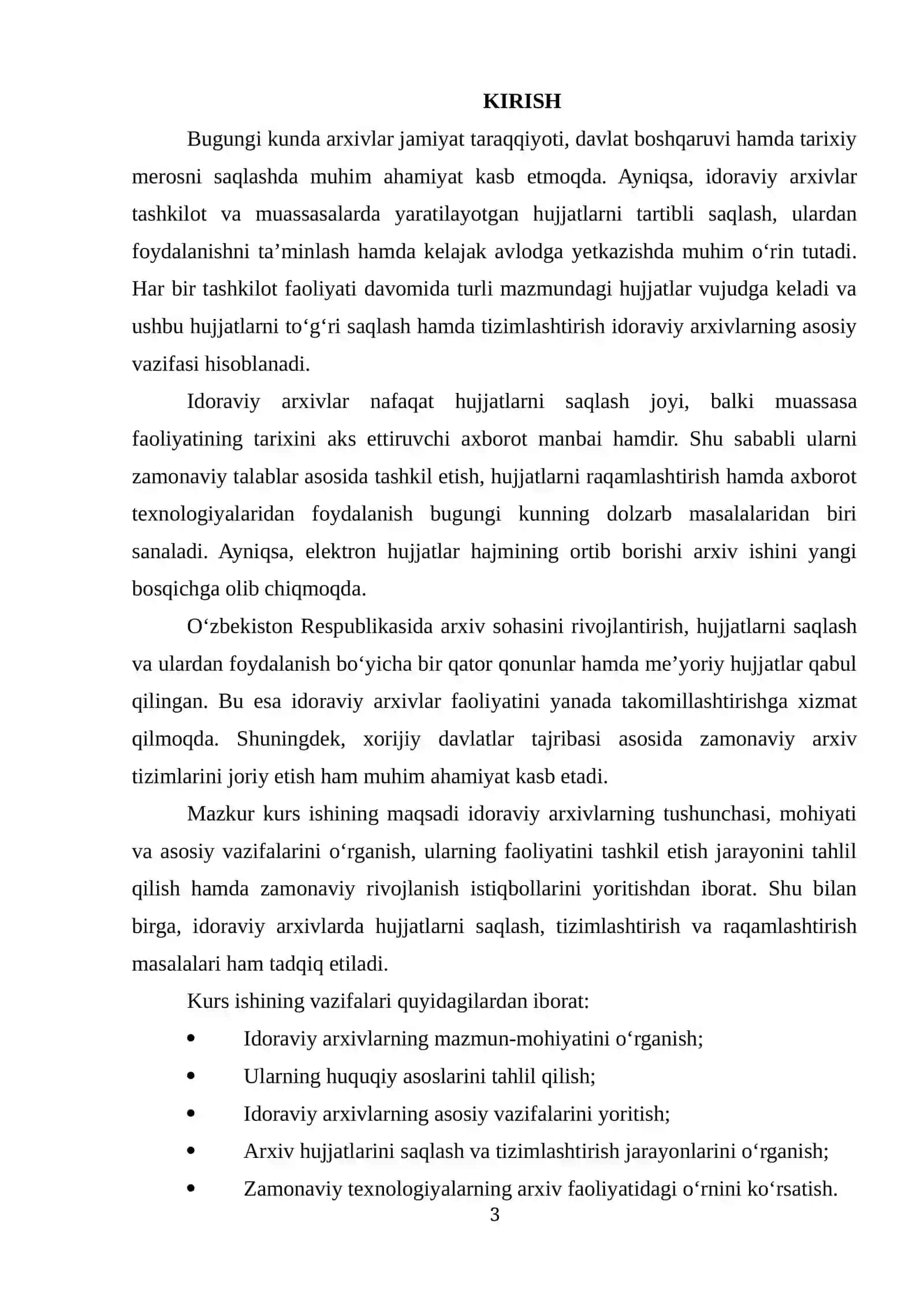 IDORAVIY ARXIVLAR TUSHUNCHASI VA MOHIYATI VA VAZIFALARI. 3