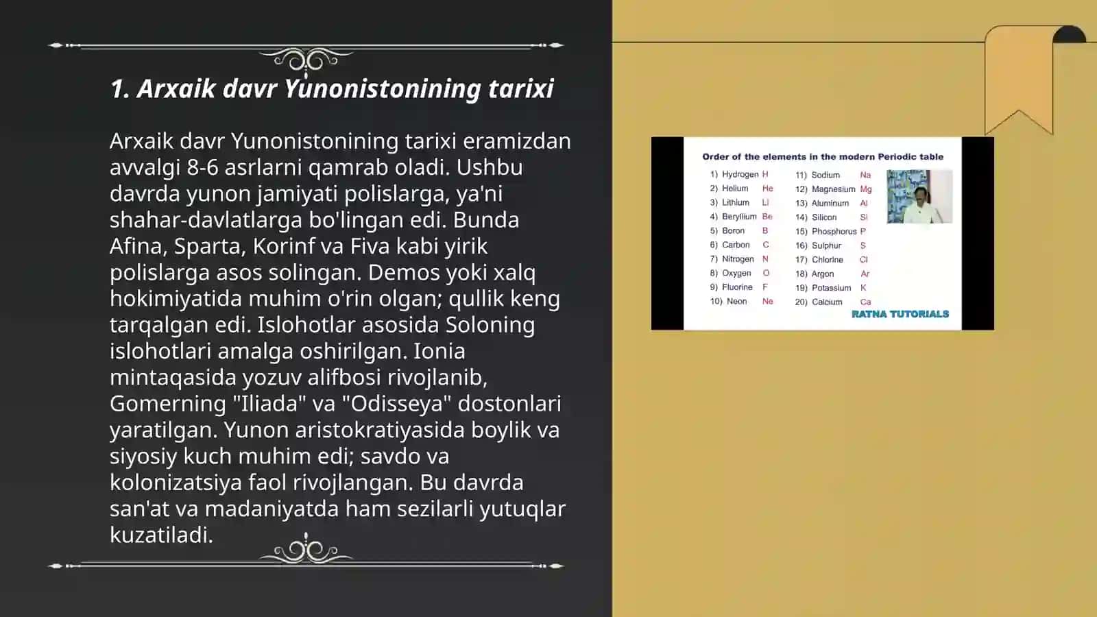 Arxaik davr Yunoistoni.Polisning paydo bulishi va Buyuk yunon mustamlakasi 3