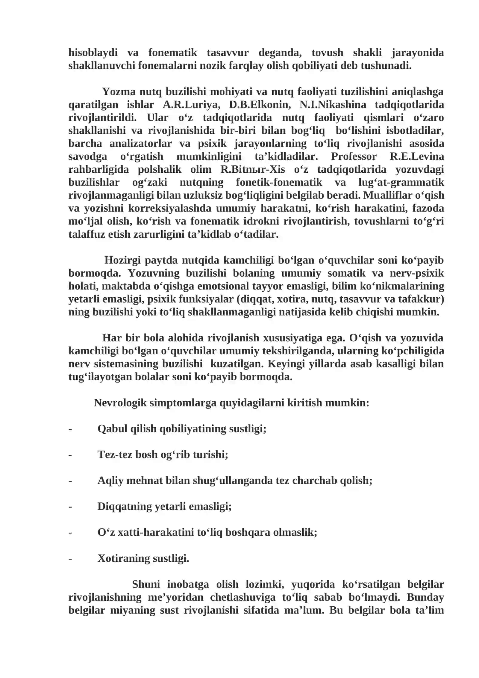 Yozuv jarayonining psixofiziologik qurilishi 3