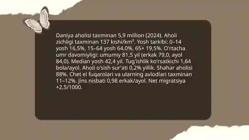 Daniya ning statistikalari 3