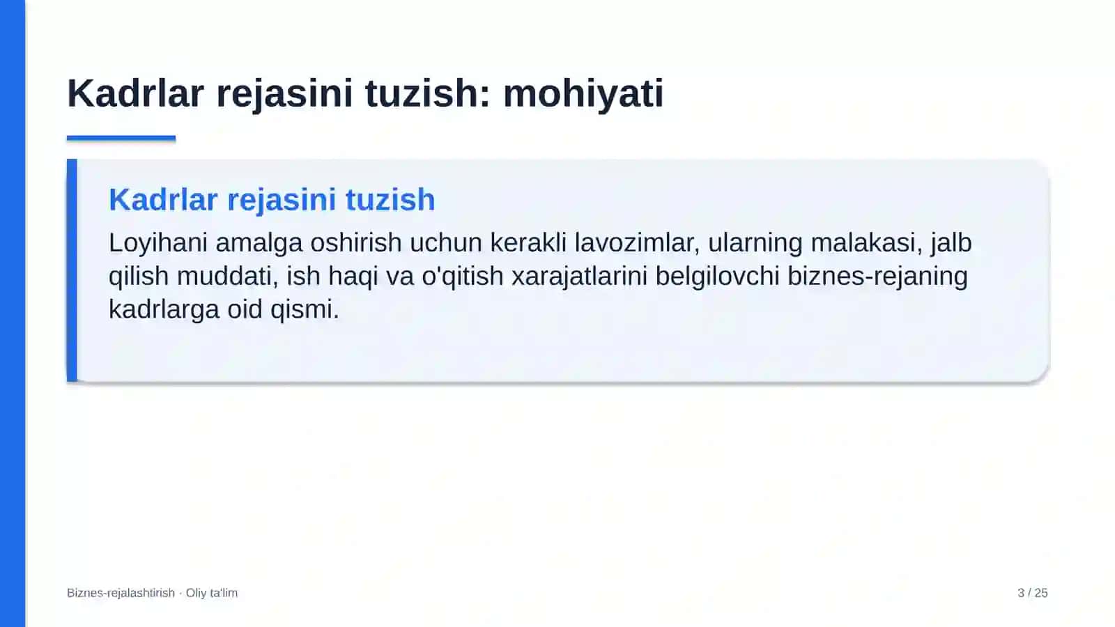 pul o'tkazmalari tizimlarida kadrlar rejasini tuzish 1152 3