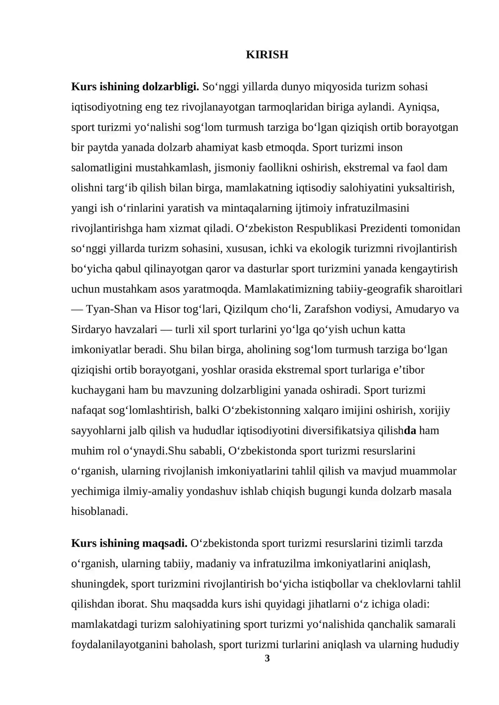 OʻZBEKISTONDA SPORT TURIZMI RESURSLARI VA UNING IMKONIYATLARI 3