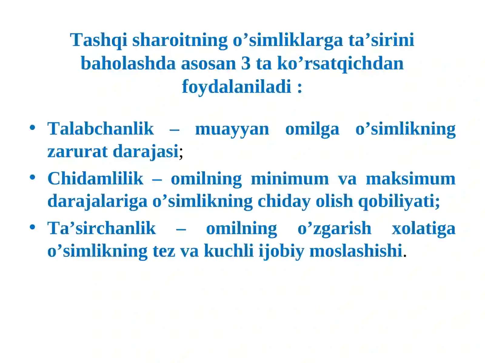 Sabzavot o‘simliklar havo-gaz munosabati 3