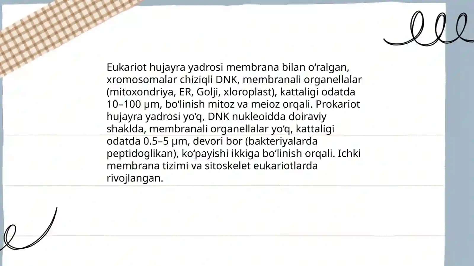 Eukariotlar va prokariotlar 3