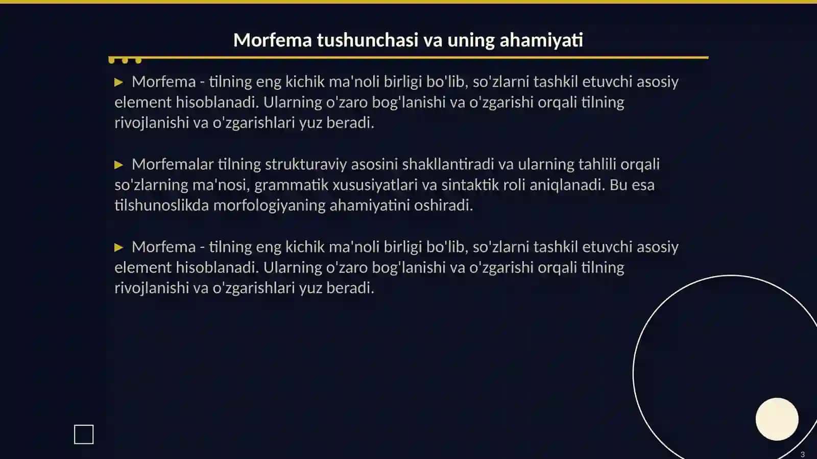 Morfema uning turlari lisoniy xususiyatlar va nutqiy voqealanish 3