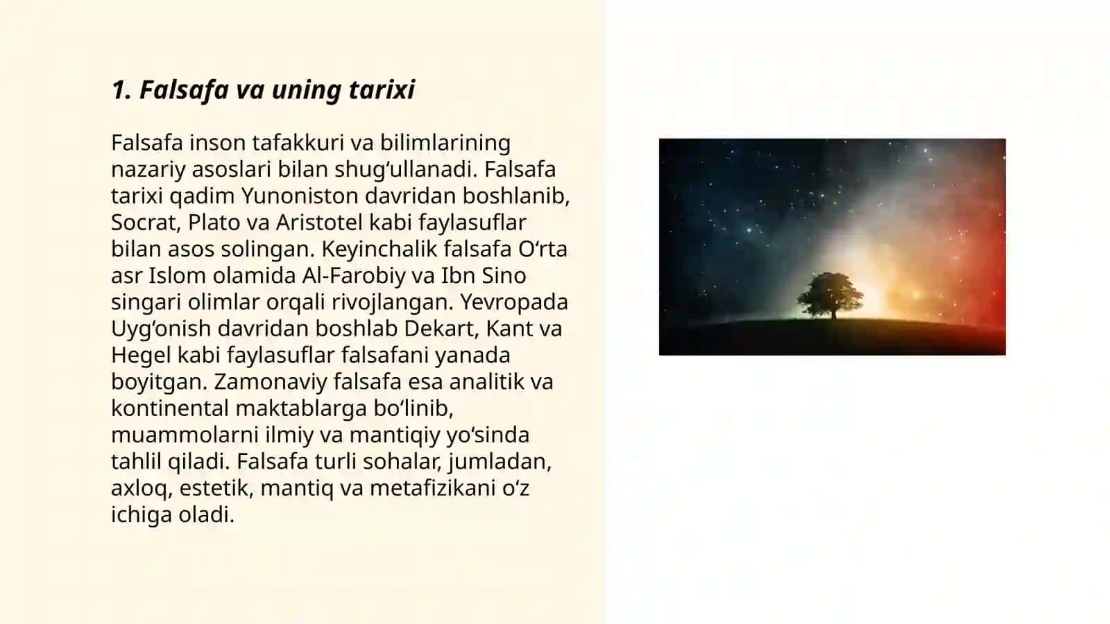Falsafaning mohiyatiga oid g'arb mutafakkirlari ta'riflari 3