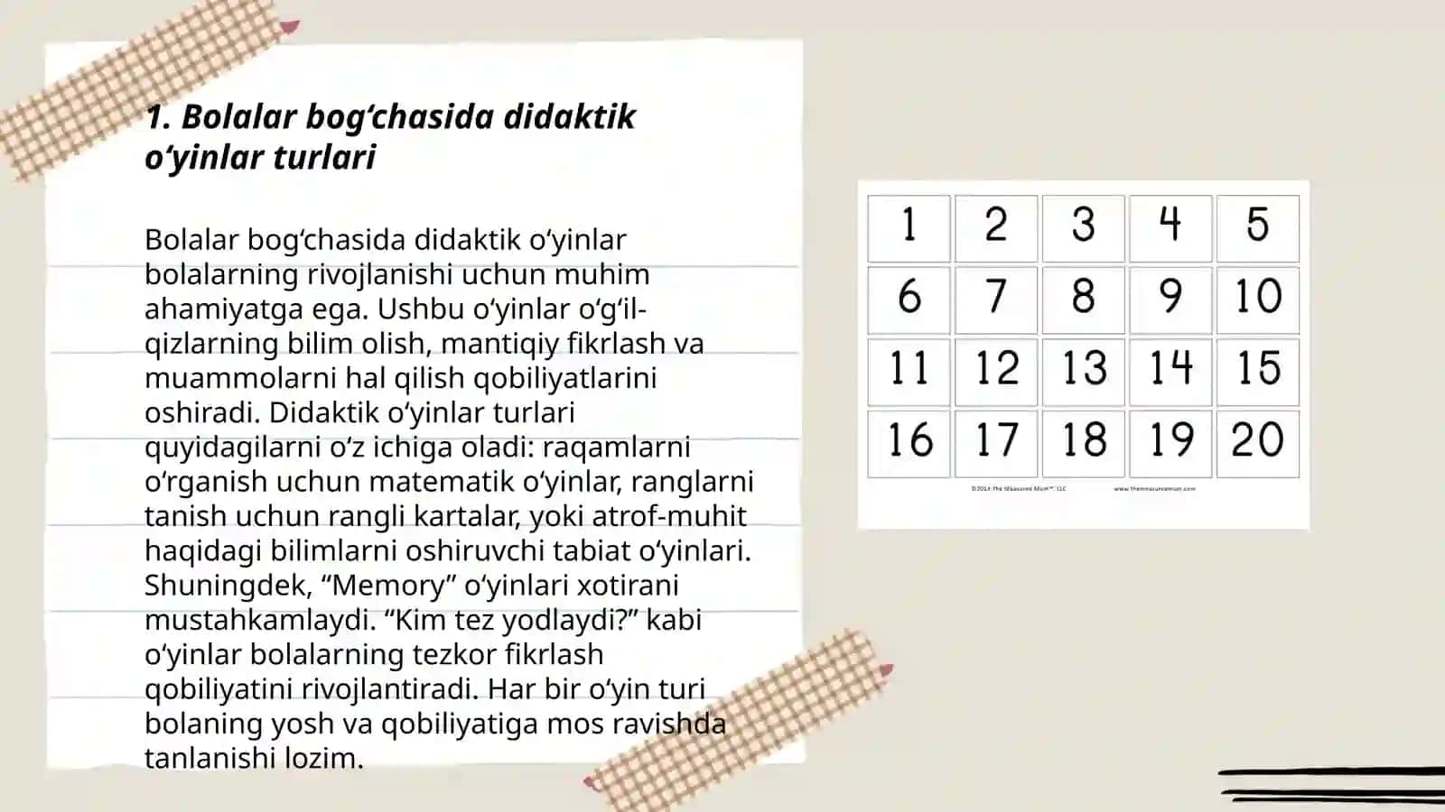 Bolalar boĝchasida ta' limiy didaktika õyinlar yaratish 3