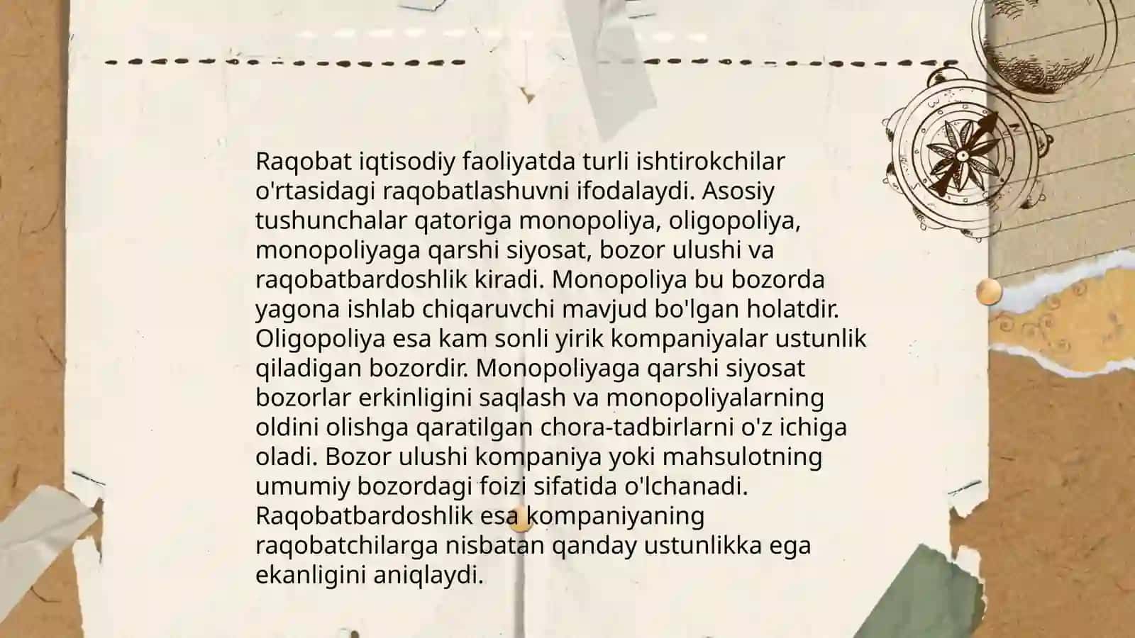 Raqobat va Manapoliya 3