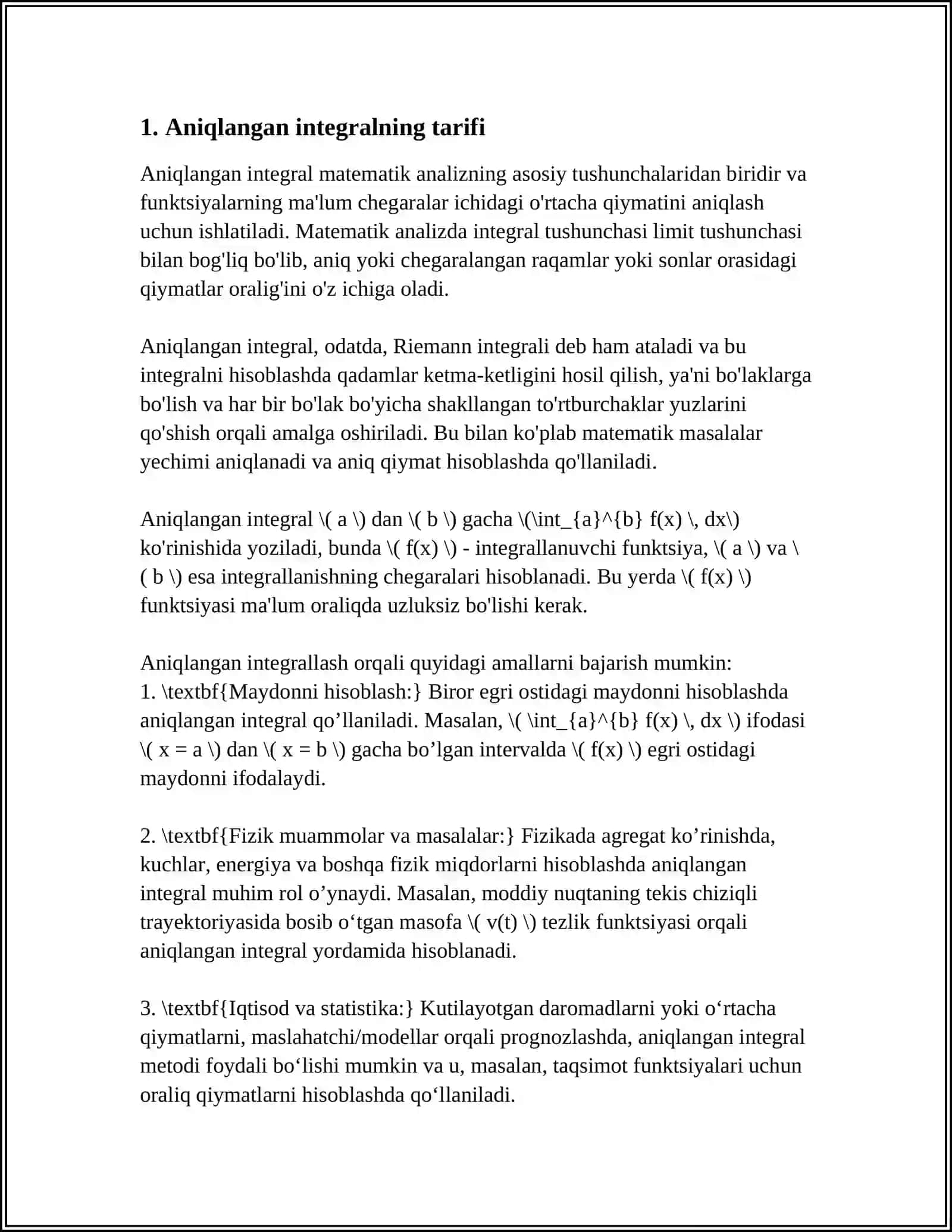ANIQ INTEGRAL 3