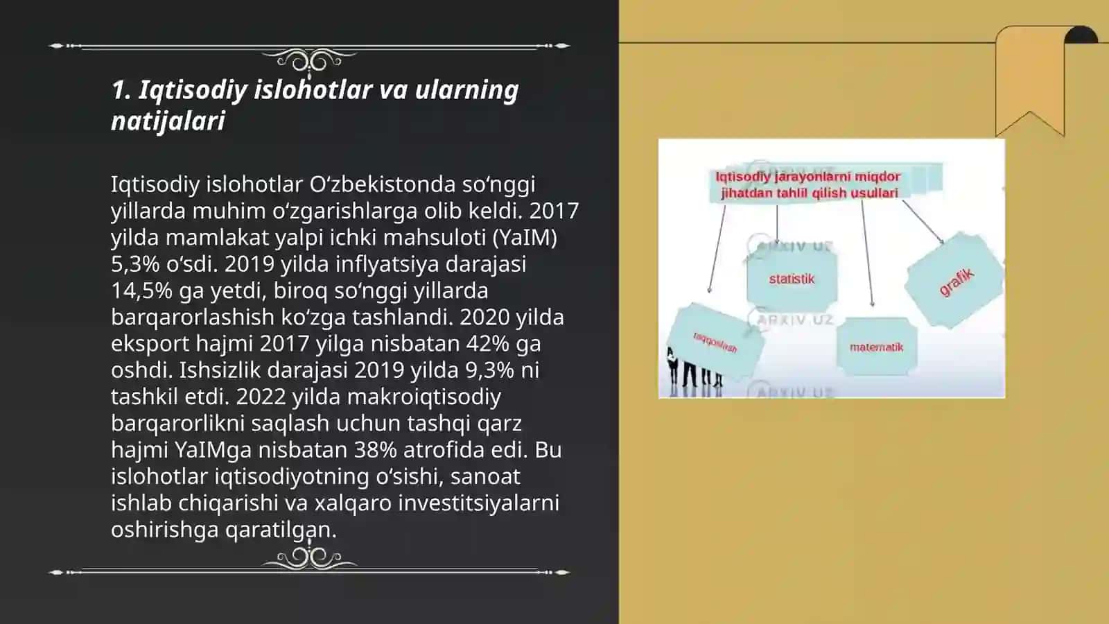 Iqtisodiyotda yangilanish va oʻzgarishlar jaroyani ortga qaytmaydi 3