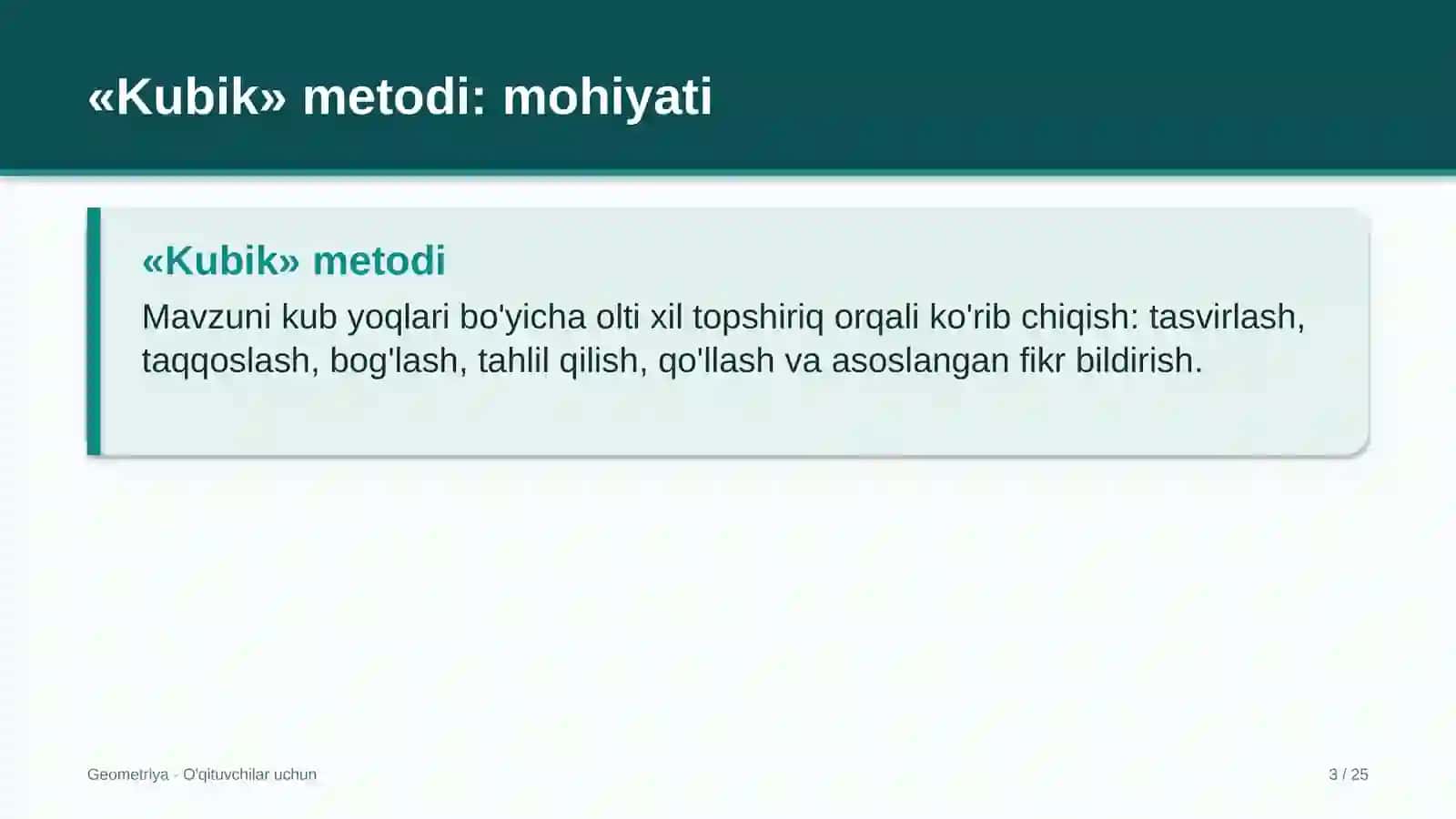 geometriya darslarida kubik metodidan foydalanish 9754 3