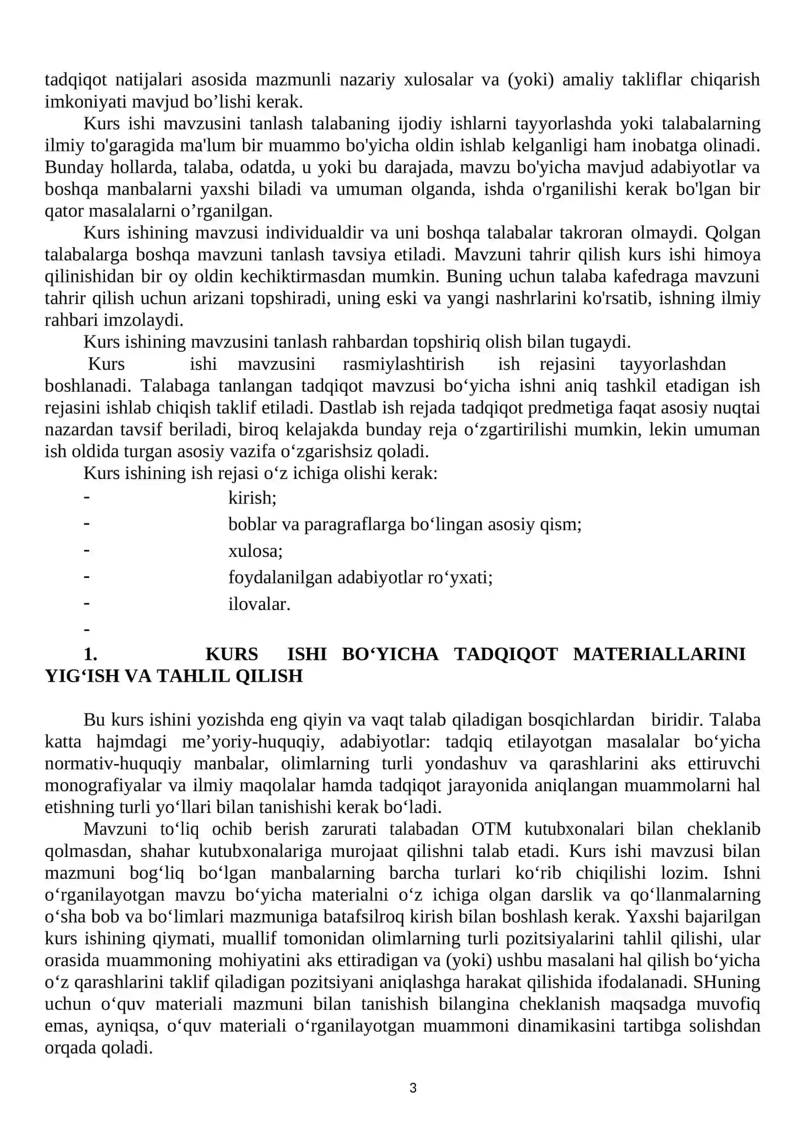 IQTISODIYOT NAZARIYASI FANIDAN KURS ISHI TAYYORLASH BO’YICHA USLUBIY KO’RSATMA 3