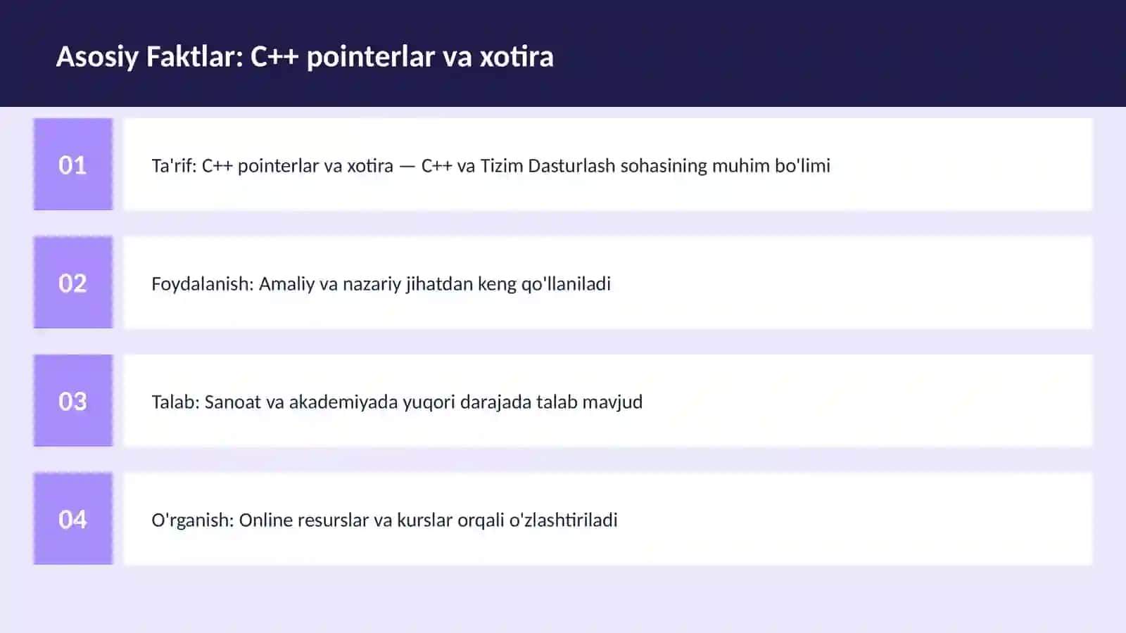 C++ VA TIZIM DASTURLASH 3