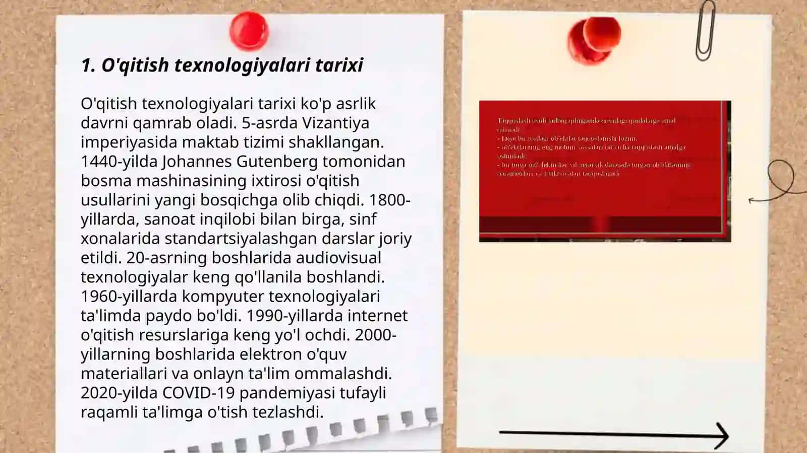 O'qitishni texnologiyalashtirishda metod va vositalar 3