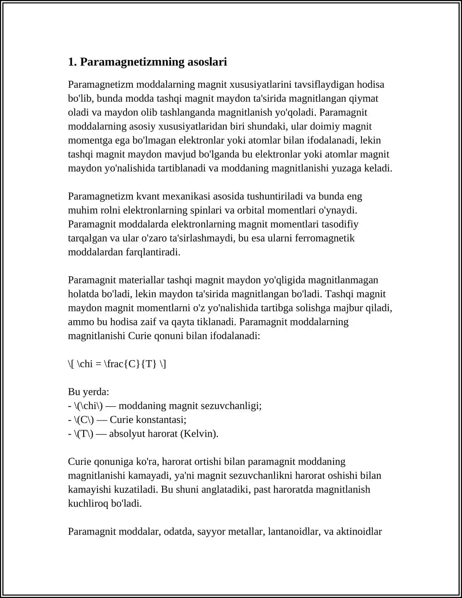 PARAMAGNITIKLAR 3