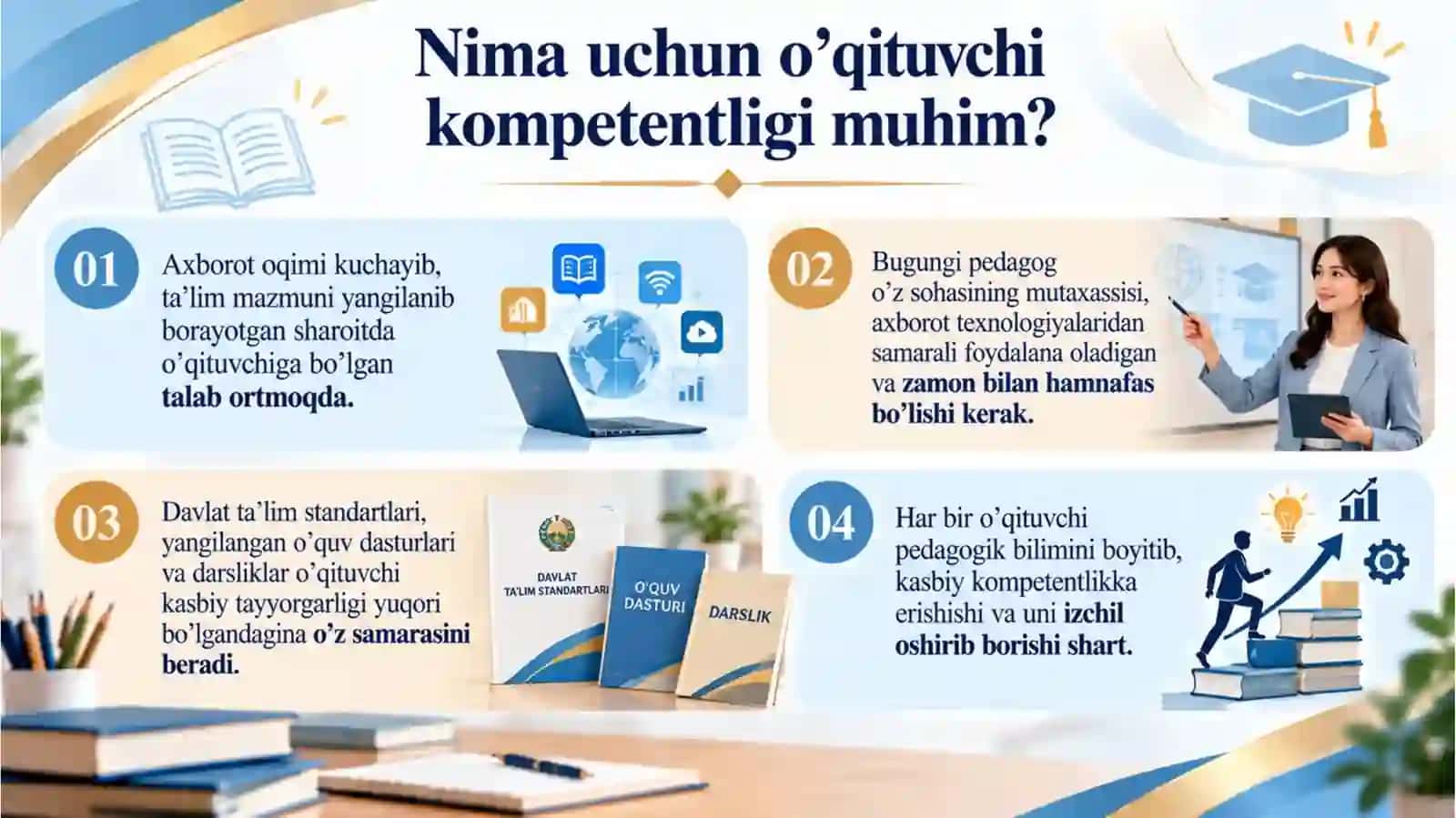 O'qituvchilarning kasbiy kompetensiyasi va pedagogik mahorati 3