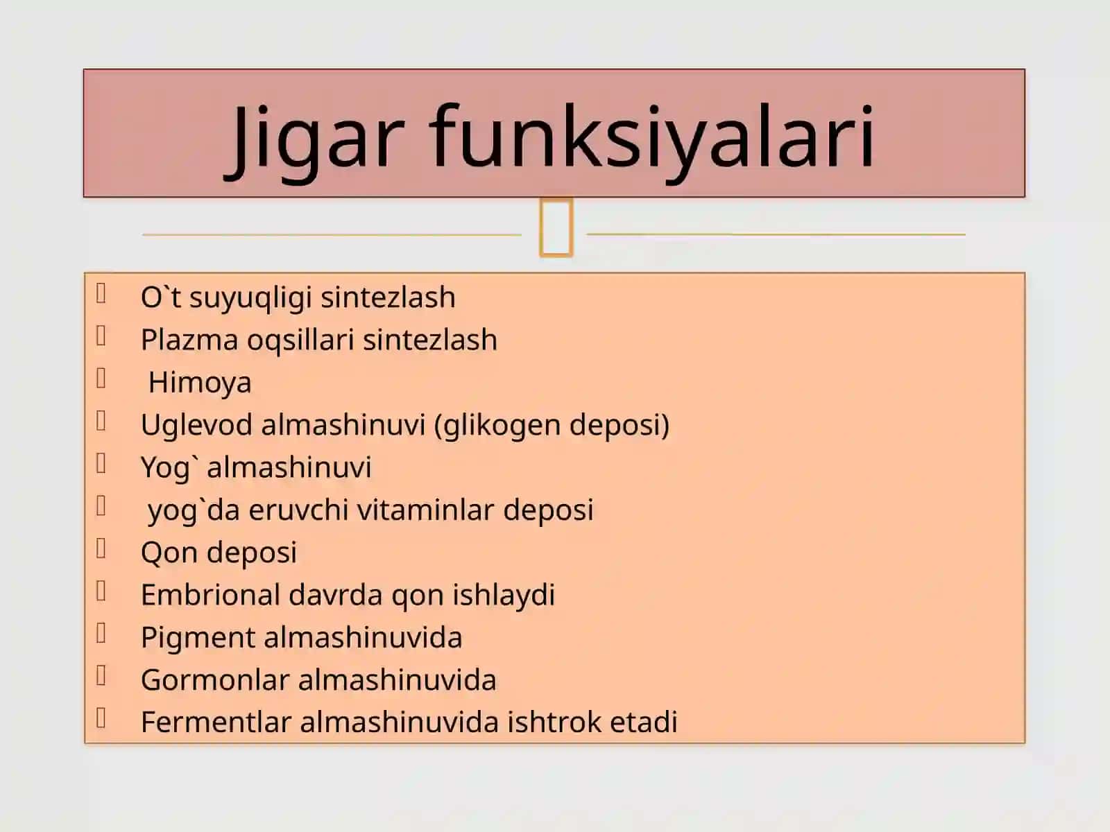 Anatomiya fanidan tayyorlangan prezentatsiyasi 3