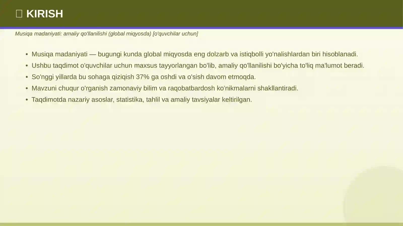 MUSIQA MADANIYATI 3