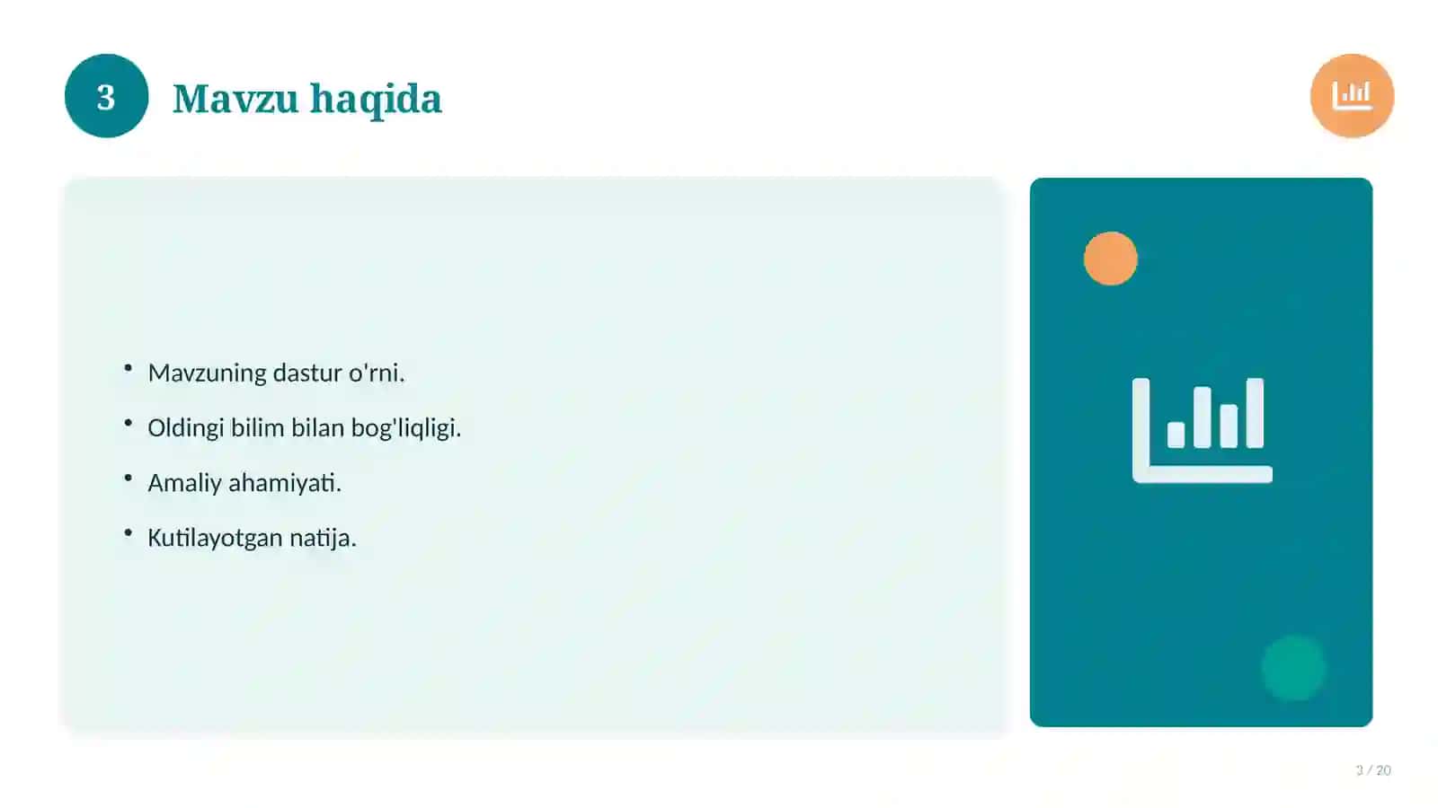 Informatika fanidan 6-sinf: didaktik tarqatma materiallar 3