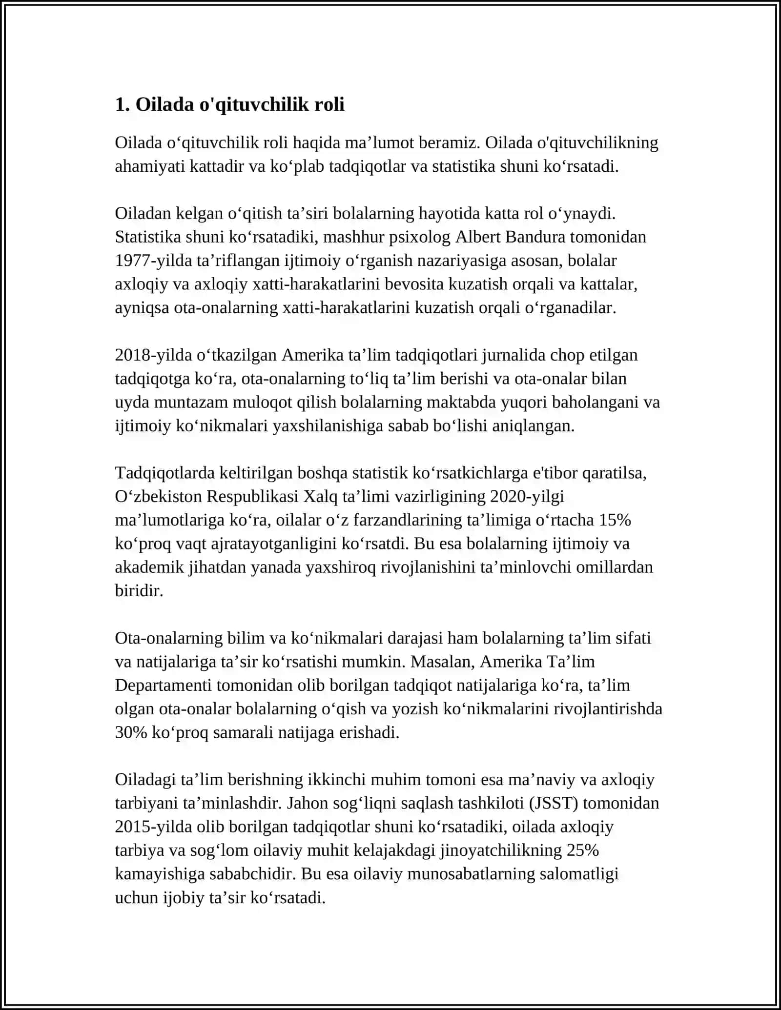 XALQ PEDAGOGIKASIDA OTA-ONA VAN FARZANDLARNING O'ZARO MUNOSABATLARI 3