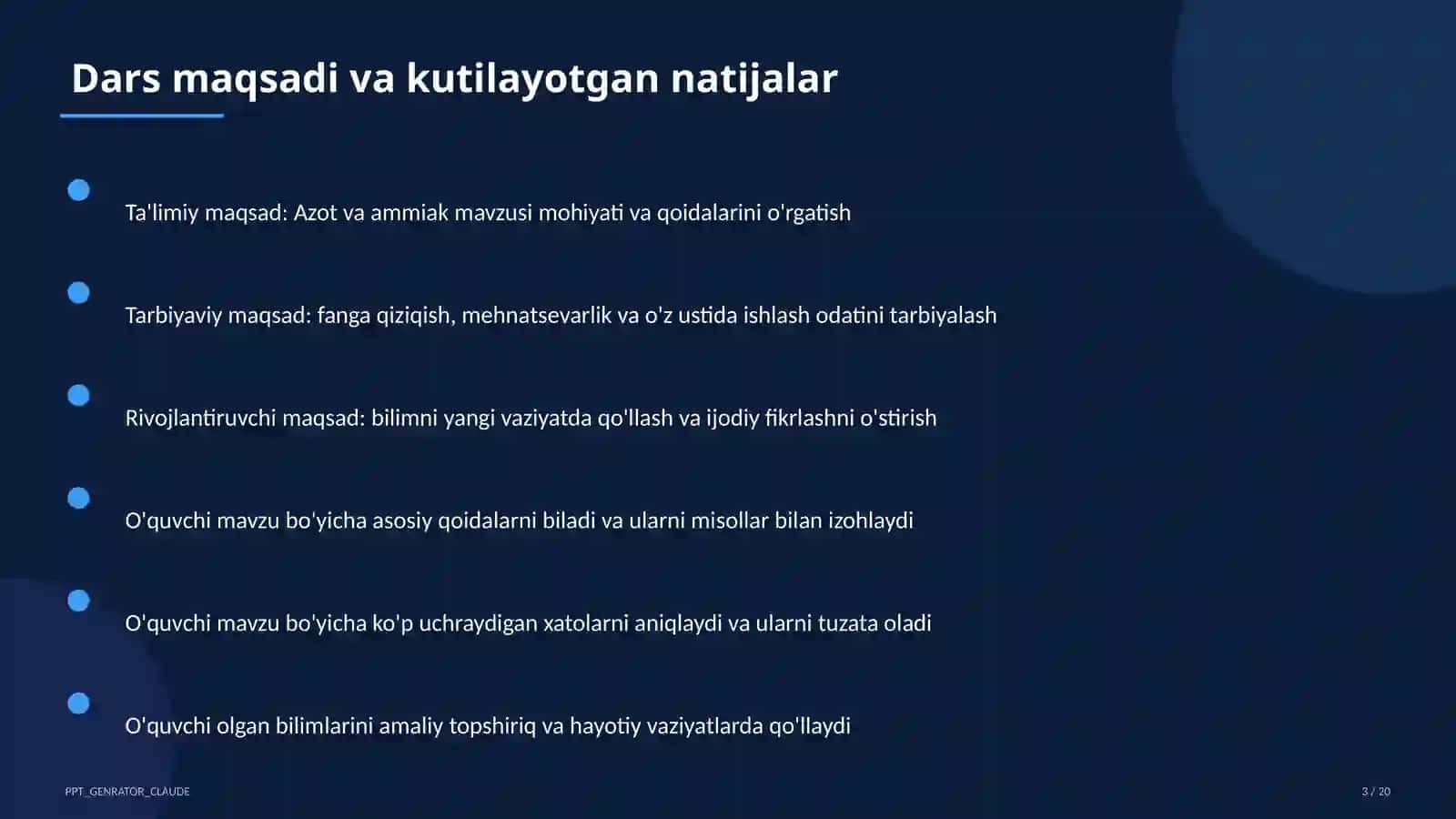 Azot va ammiak (9-sinf) 3